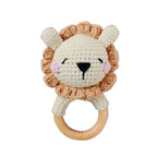 Newborn Gift Set 1 Pack Baby Rattle Toy/3pcs/set Pacifier Clip with Crochet Teether Suitable for 0-12 months Babies Dropship