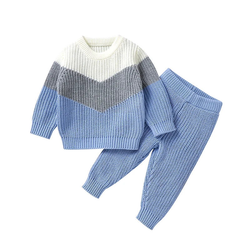 Baby Clothes Set Knit Newborn Girl Boy Long Sleeve