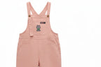 Girls Pink Wide Leg Overall Jumpsuit - Kidnor