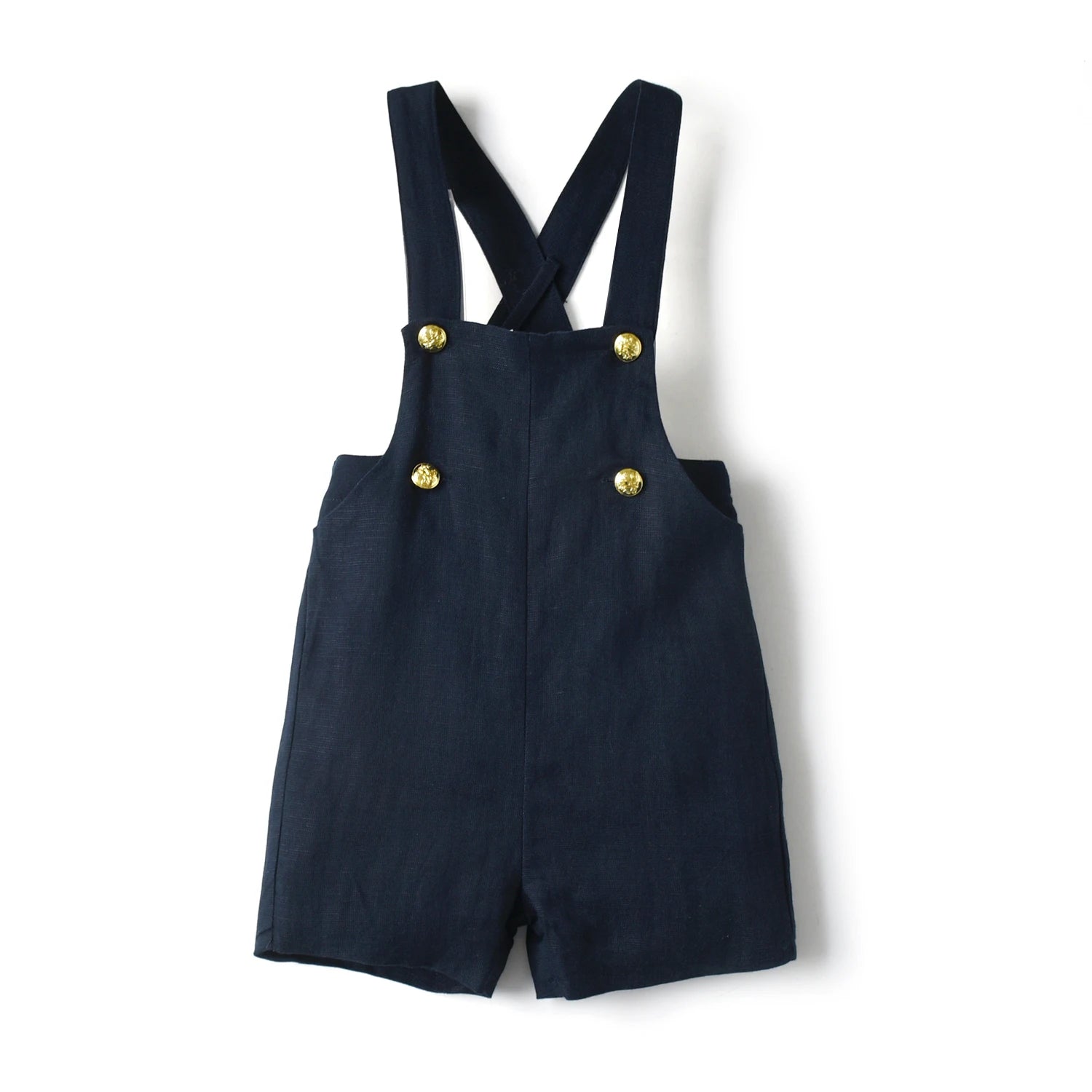 Clibeso Baby Boys' Knit Cotton-Linen Romper - All Seasons - Kidnor