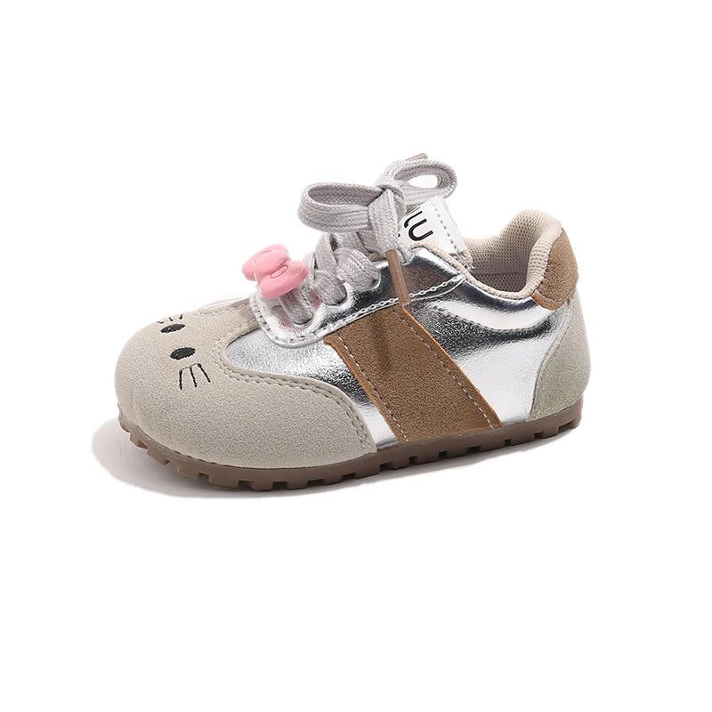 Baby Cute Cartoon Sneakers Girls Spring Sports Shoes Kids School Casual Shoes