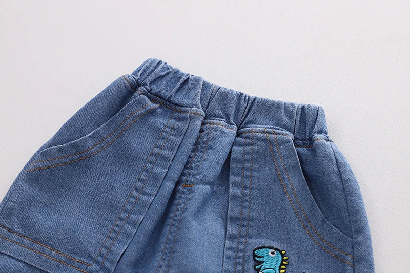 Kids' Distressed Denim Jeans - Fashion Holes Casual Pants Ages 0-5