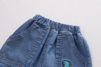 Kids' Distressed Denim Jeans - Fashion Holes Casual Pants Ages 0-5