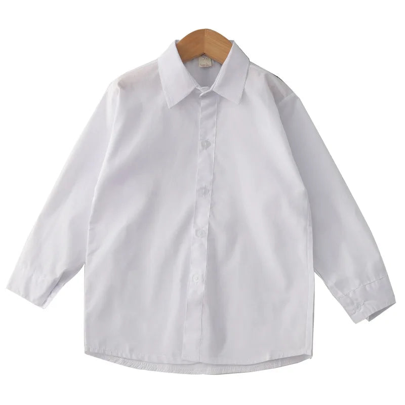 Childrens’ White Lace Cotton Blouse – Long Sleeve