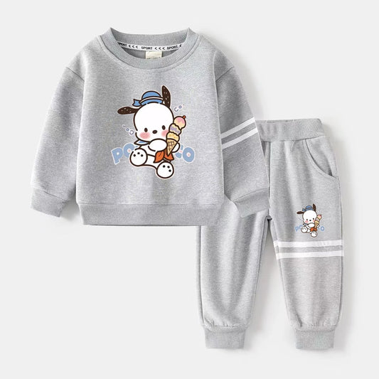 Sanrio kids’ Clothes Set Pochacco Printed Sweatshirts & Pants 2pcs