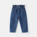 Denim Elastic Waist Jeans - Kidnor