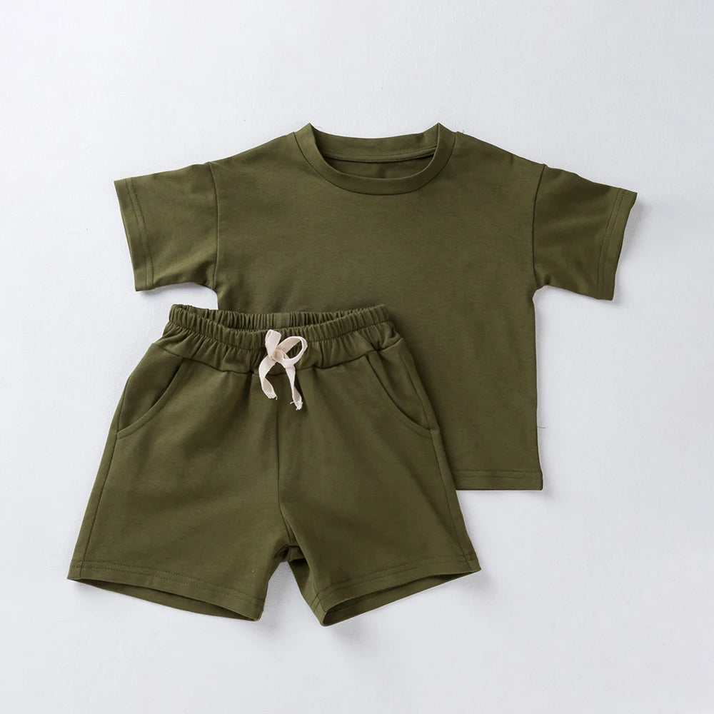 Cotton Outfits Toddler Girls Boys Tracksuits - Kidnor