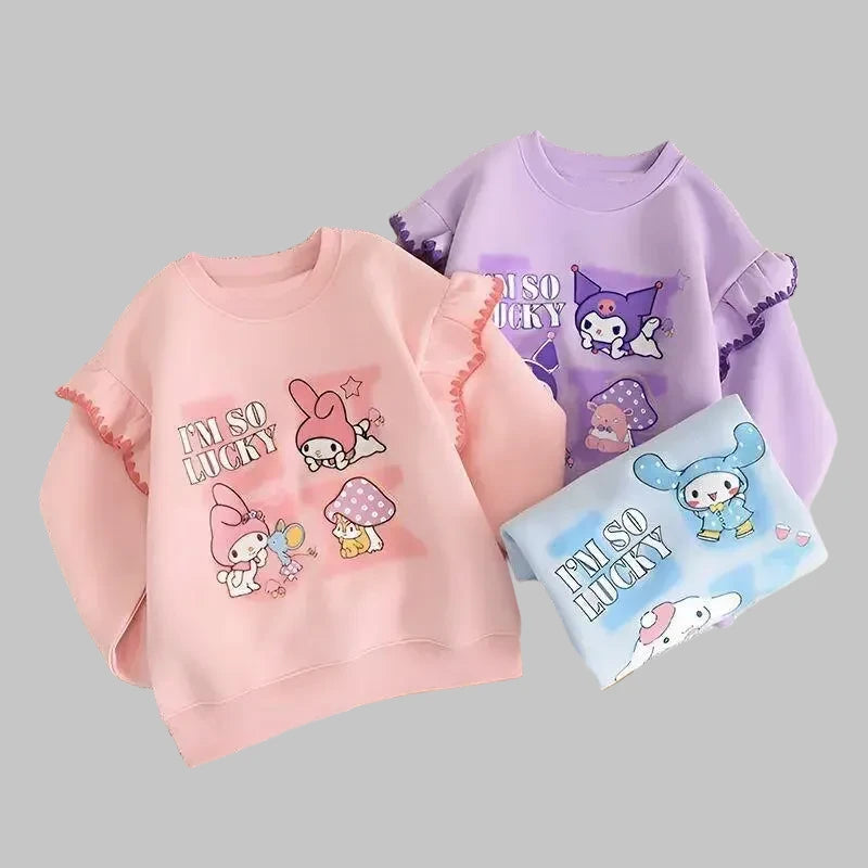 Sanrio Cinnamoroll Melodia mea Kuromi primăvară toamnă iarnă fete Hoodie hanorac copii casual moda drăguț Kawaii pulover