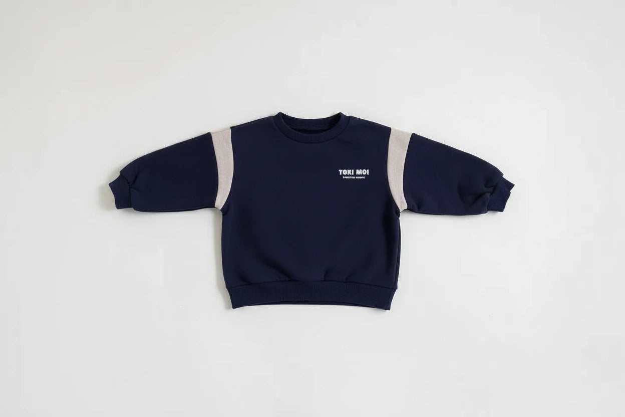 Long Sleeve Letter Print Sweatshirt - Kidnor
