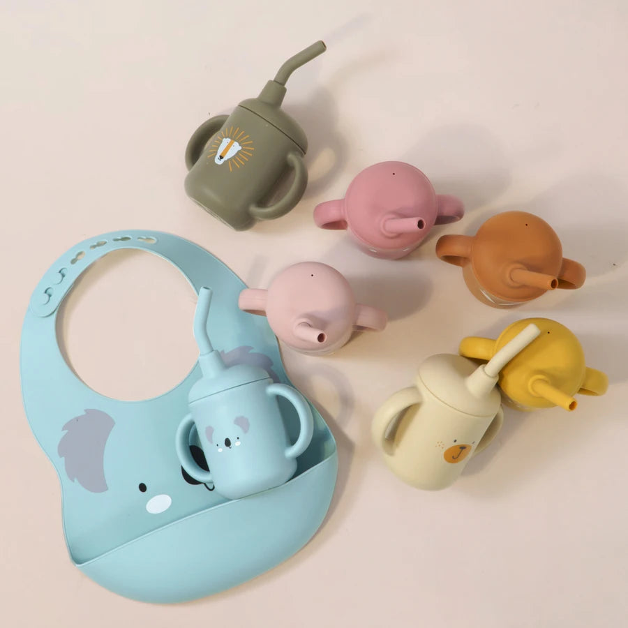 Newborn Feeding Portable Drinkware Baby Food Storage Snacks Cup Infant Sippy Cup Silicone   Feed Water Bottle Baby Accessories