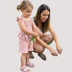 Bow Print Square Neck Top and Shorts Set - Kidnor