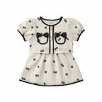 Sommerliches Kurzarm-Shirt-Top & Blumenrock 2-teiliges Set