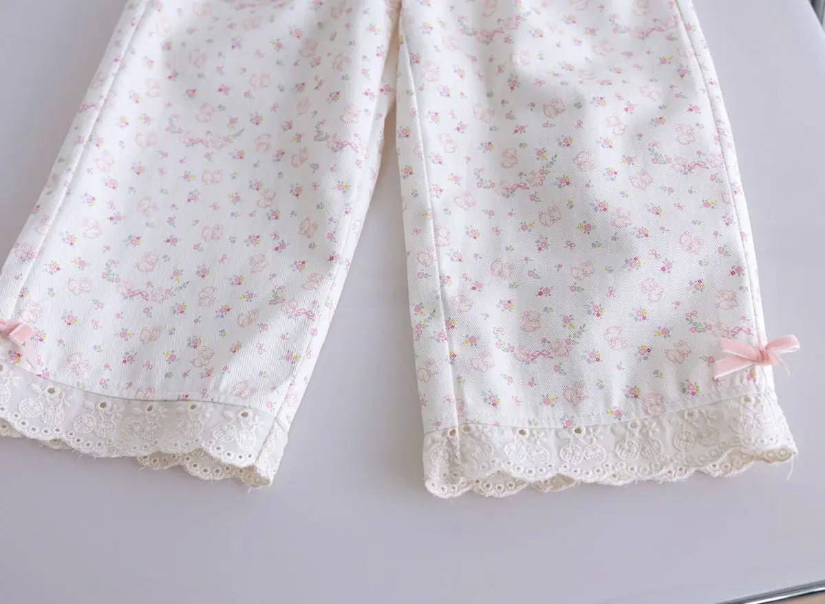Girls' Sweater & Pants Set - 2-Piece Spring Autumn Outfit Ages 1-7