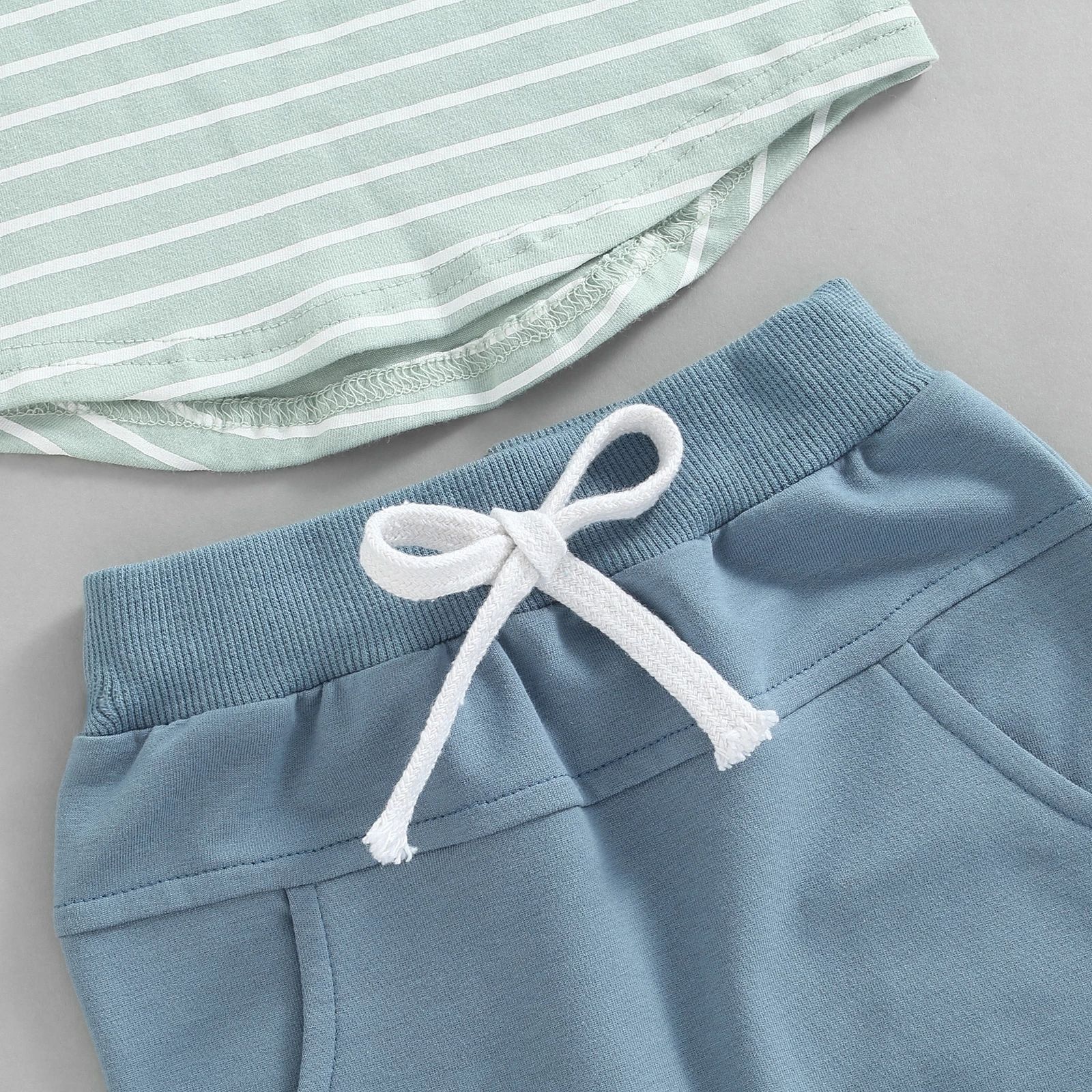 Striped Long Sleeve T-Shirt and Pants Set - Kidnor