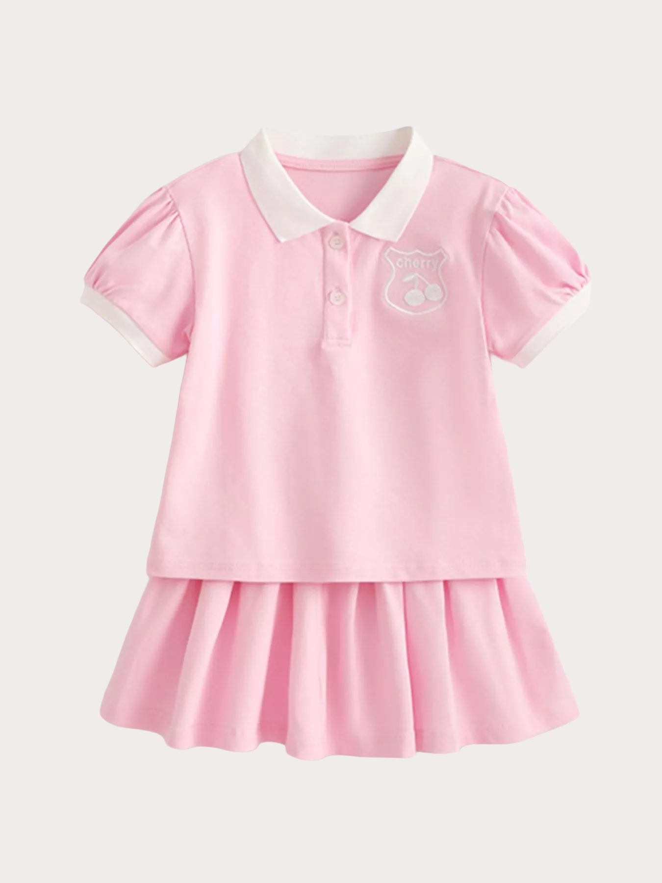 Children's Short Sleeve Polo and Skirt Set - Kidnor