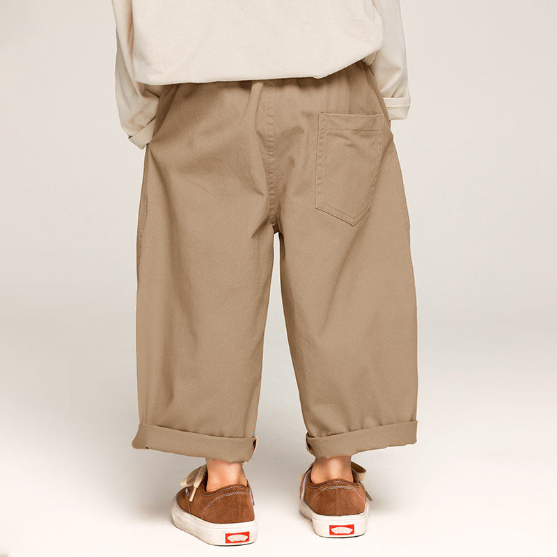 Boys' Casual Pants Solid Color Trousers Baggy Pants - Kidnor