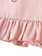 Children's Ruffle Trim Long Sleeve Dress - Kidnor
