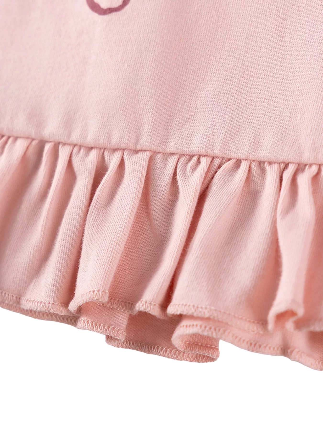 Children's Ruffle Trim Long Sleeve Dress - Kidnor