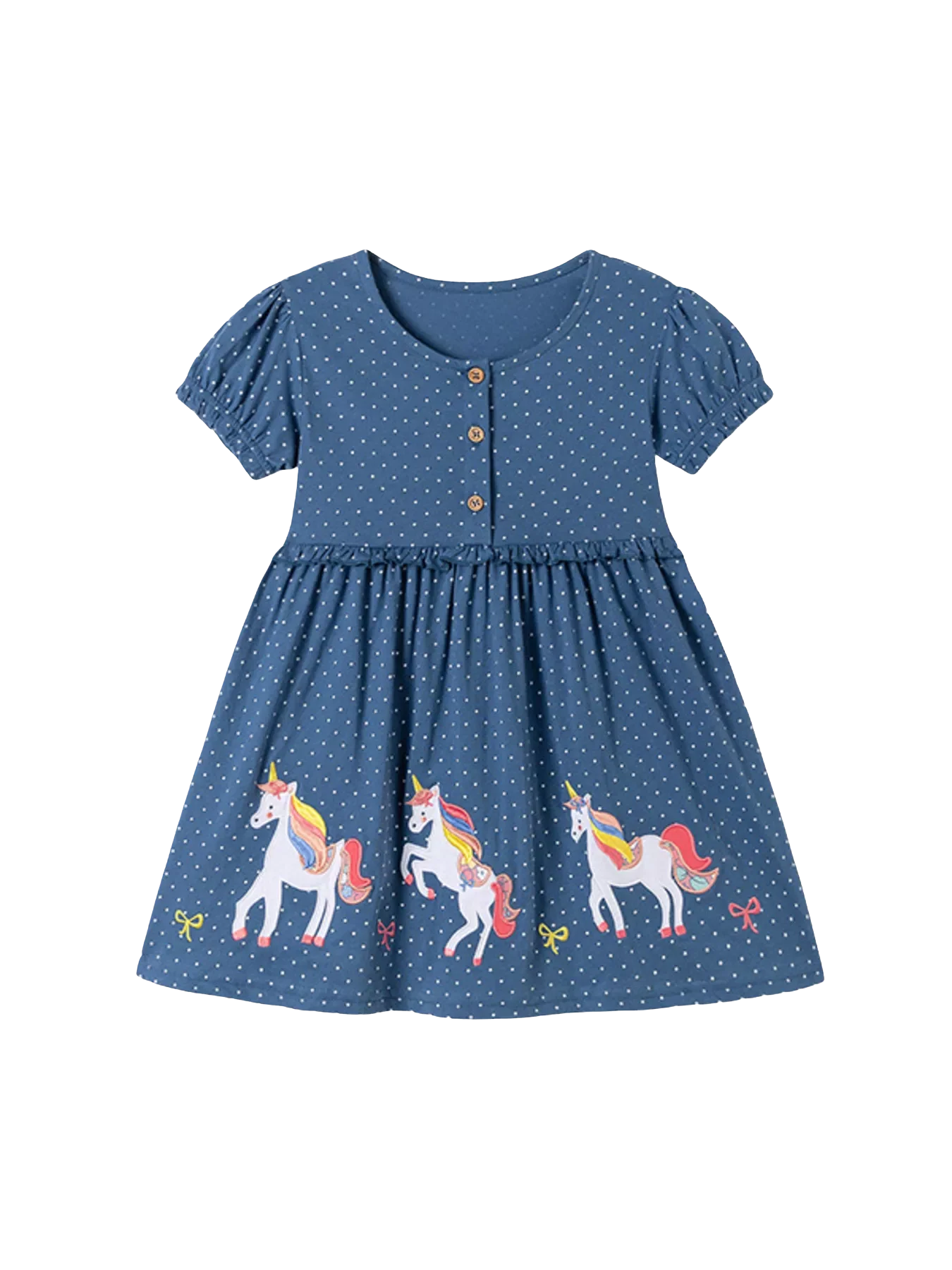 Children's Unicorn Short Sleeve Dress - Kidnor