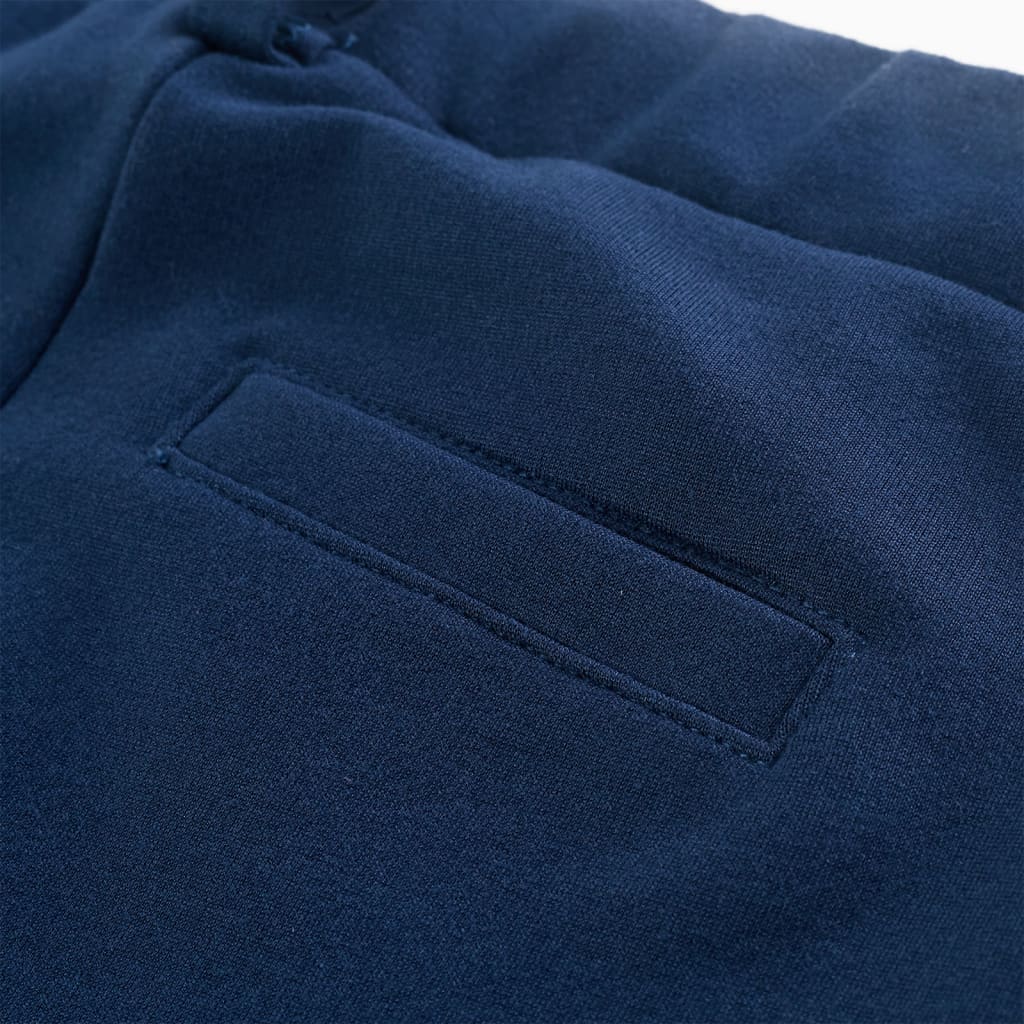 Pantaloni pentru copii cu garnitură neagră, bleumarin, mărimea 116