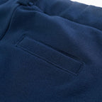 Pantaloni pentru copii cu garnitură neagră, bleumarin, mărimea 116