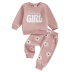Kinder-Buchstaben-Sweater-Hosen-Anzug