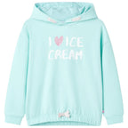 Children's light pink hoodie, size 104; Children's light pink hoodie, size 116; Children's light pink hoodie