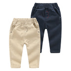 Embroidered Pants Solid Color Soft Children's Pants - Kidnor