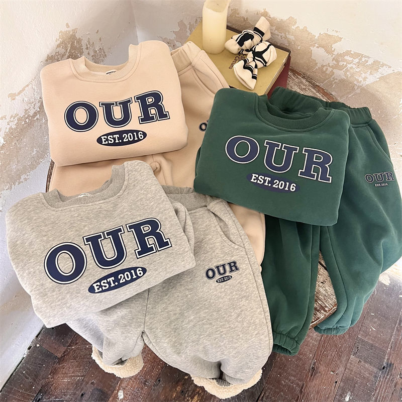 Kids’ Hoodie & Pants Set – Autumn & Winter