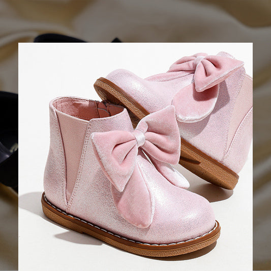 Boots Girls Zipper British Style