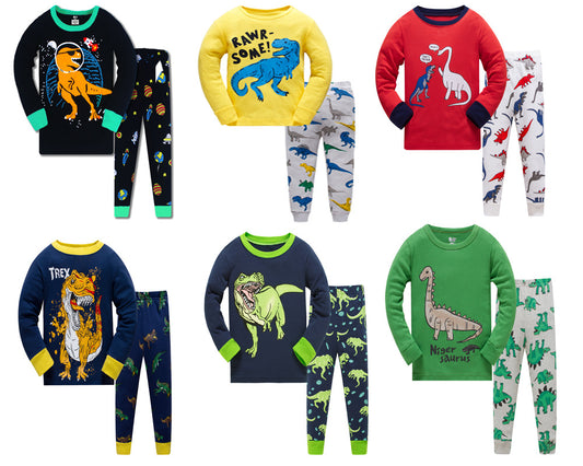 Long-sleeved Cotton Children's Pajamas Air-conditioning Clothes