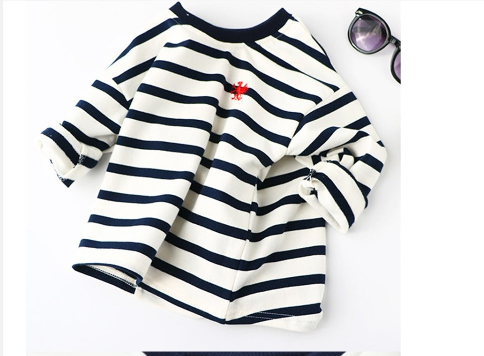Striped Black White Pullover Sweater - Kidnor