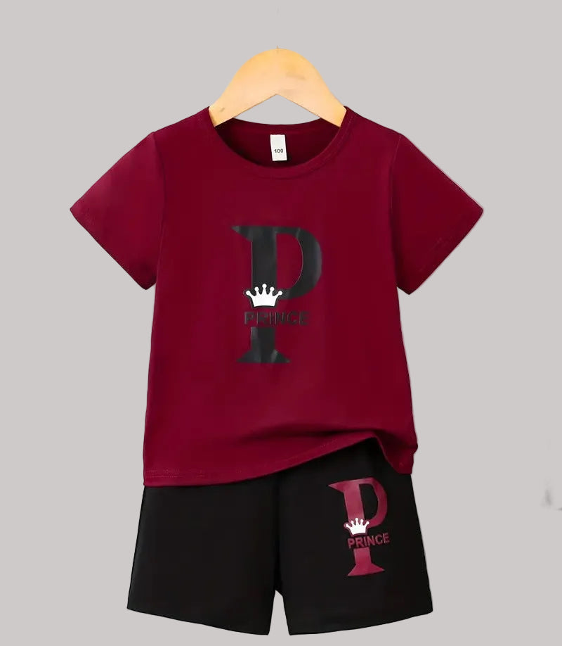 Boy Comfortable Short Sleeve T-shirt Shorts Set