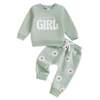Kinder-Buchstaben-Sweater-Hosen-Anzug
