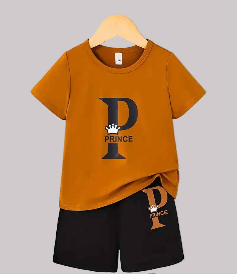 Boy Comfortable Short Sleeve T-shirt Shorts Set