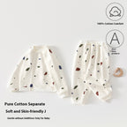 Pure Cotton Spring And Autumn Baby Split Sweater Children's Suit Boys