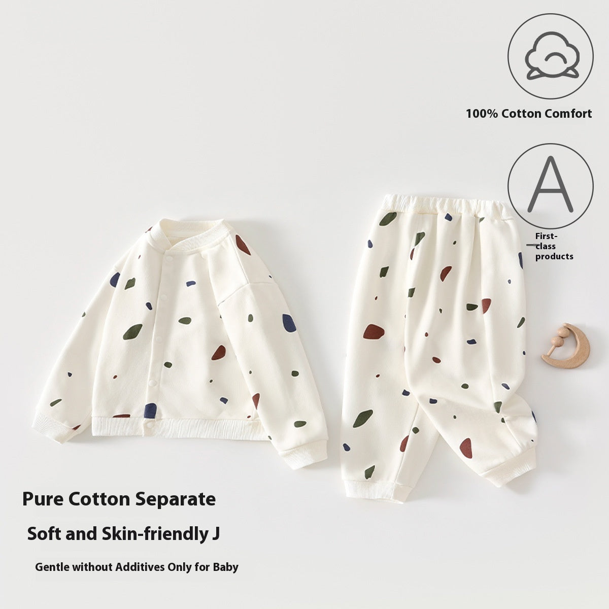 Baby-Pullover aus reiner Baumwolle für Frühling und Herbst, Kinderanzug für Jungen